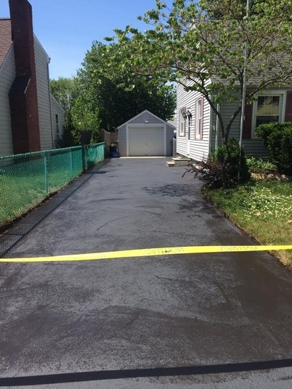 Sealcoating project in Old Saybrook